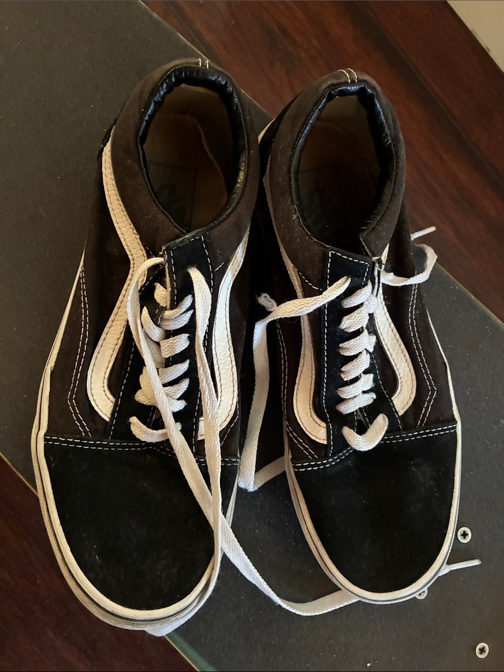 Vans Black and White Sneakers